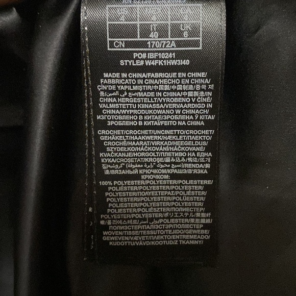 LBD: Black Guess mini dress with lace, side zipper, 100% polyester. - Picture 5 of 6